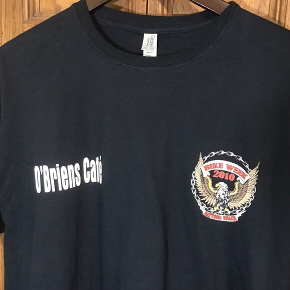 Gildan Tee Motorcycle Bike Week 2010 Daytona Beach, FL Graphic T-Shirt Men's XL - Picture 3 of 7